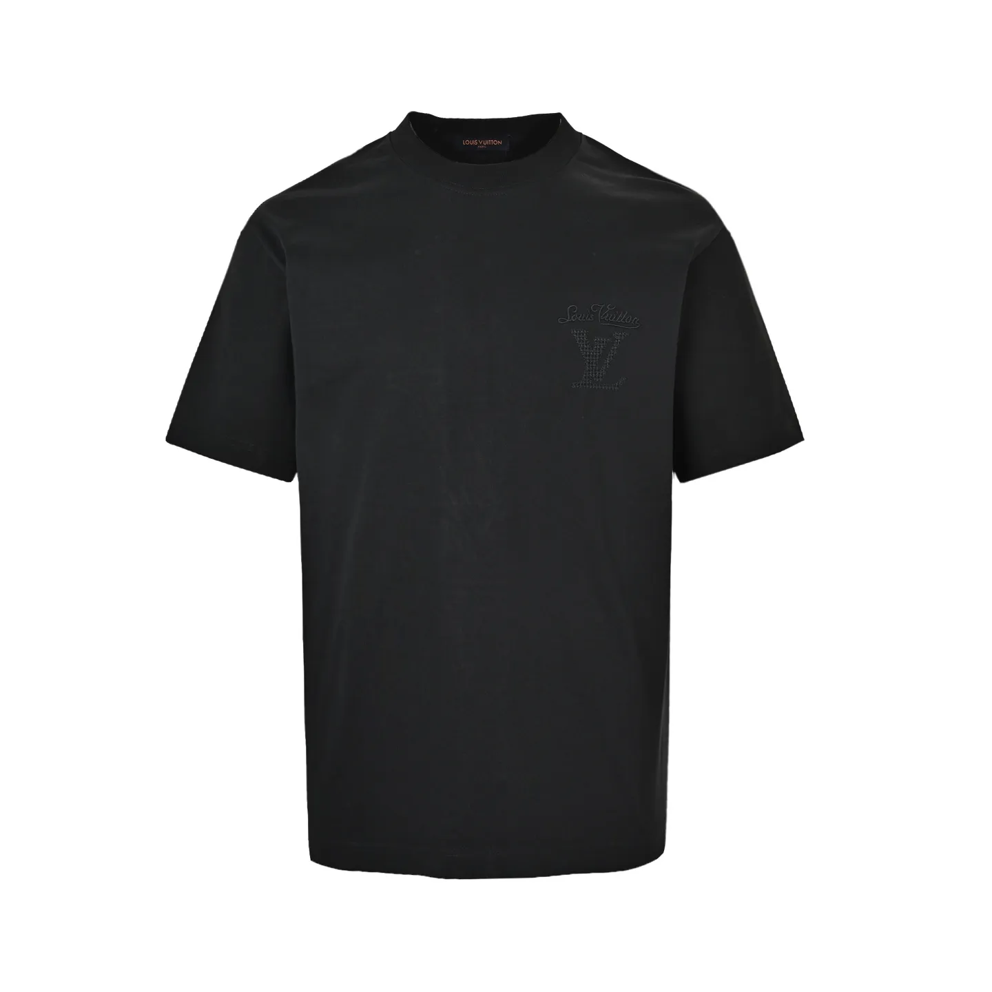 Louis Vuitton/Louis Vuitton hollow tatami embroidered round neck short sleeves on the back